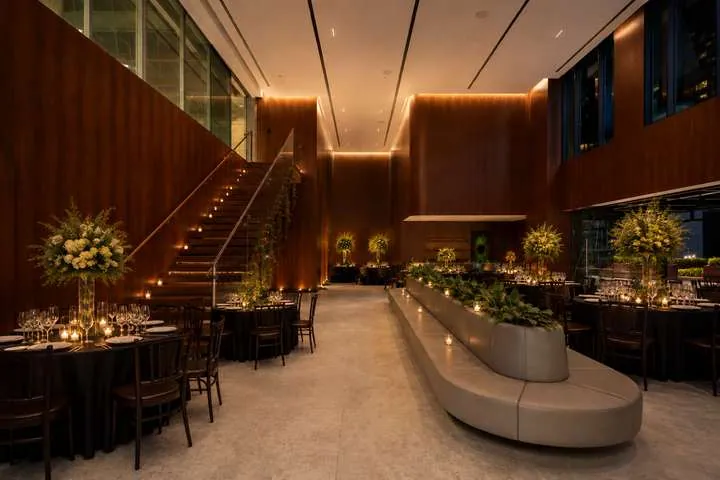Jantar de gala no restaurante
